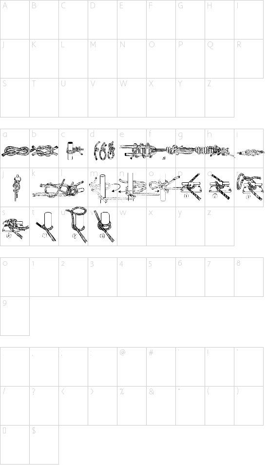 character map