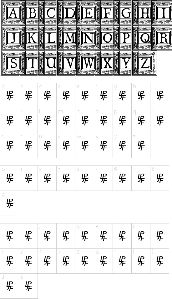 character map