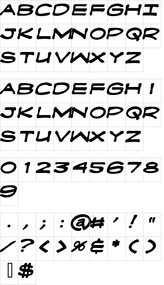 character map