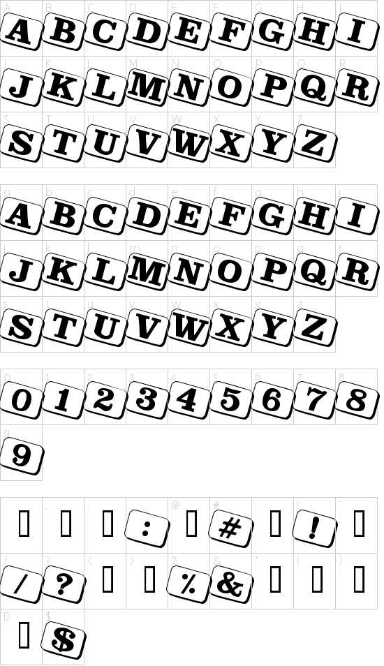 character map